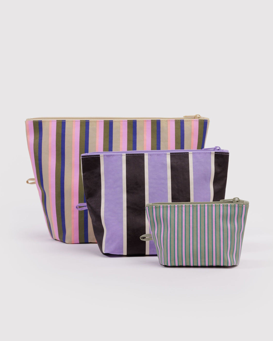 Go Pouch Set - Candy Shop Stripes - Bright Zip Pack