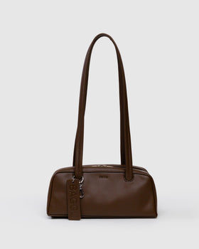 Small Recycled Leather Bowler Bag