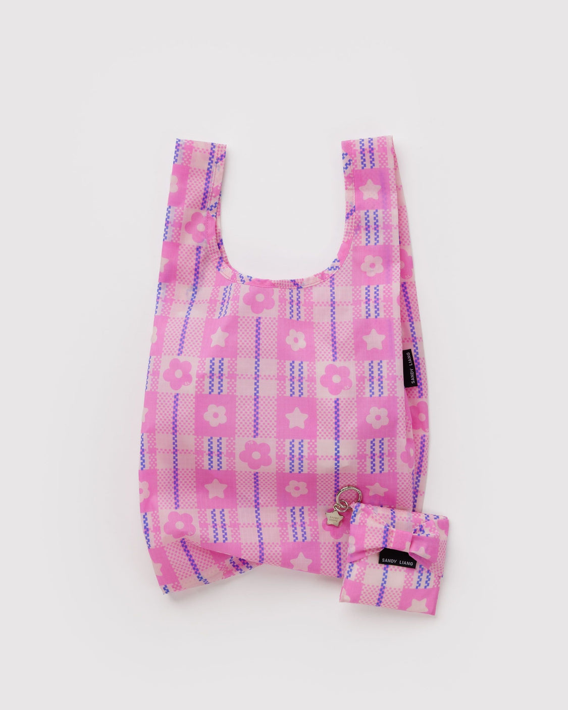 Baby Bow Baggu - Market Plaid Pink - Essential Everyday Carry