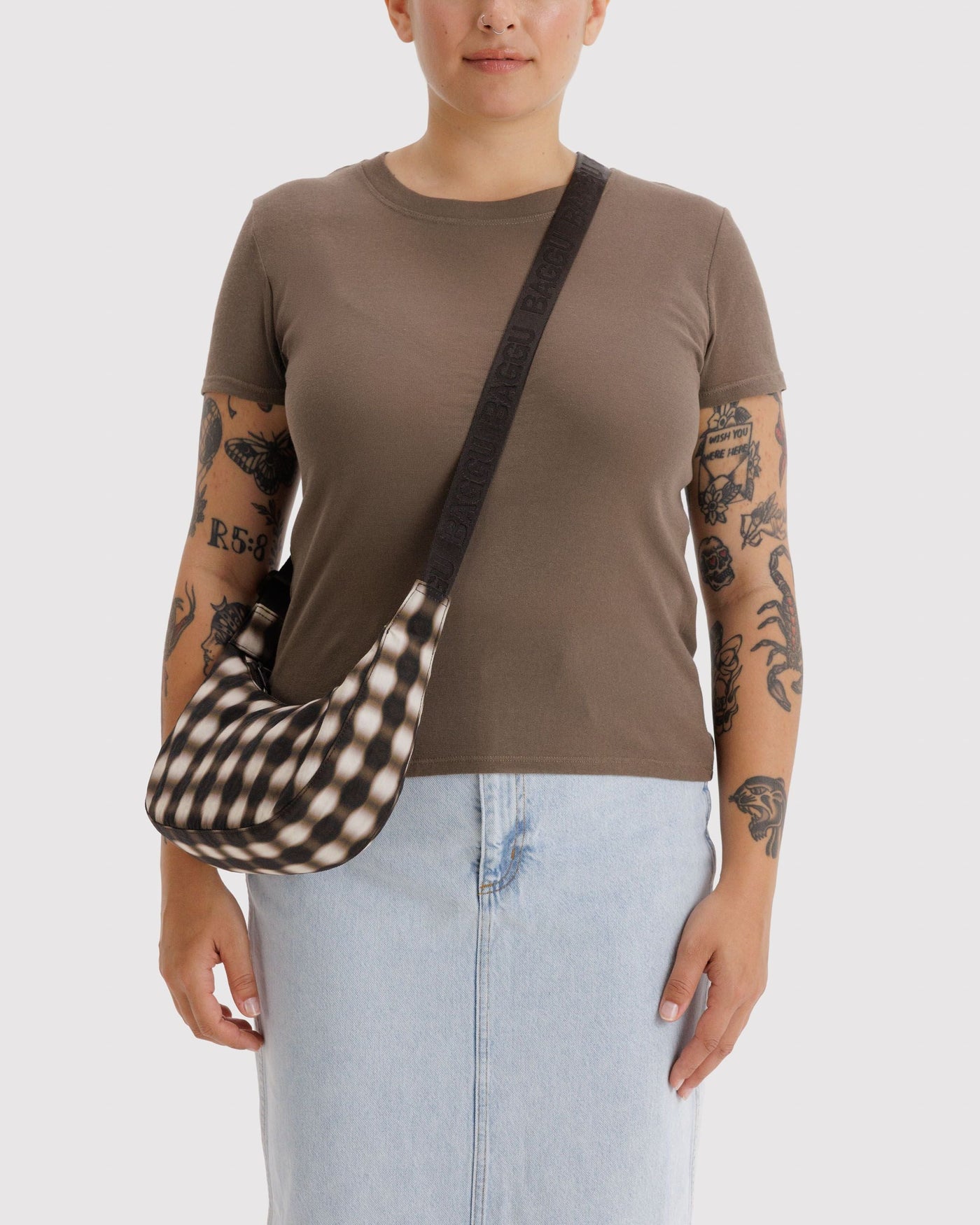 Small Nylon Crescent Bag