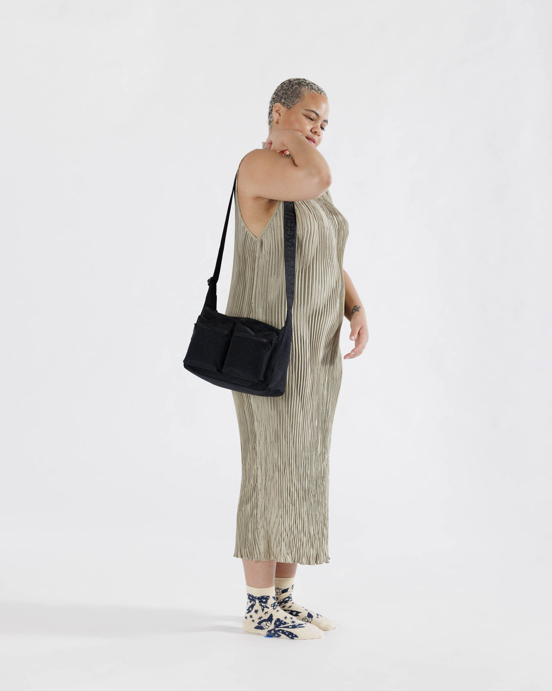 Medium Cargo Crossbody - Black - City Everyday Tote